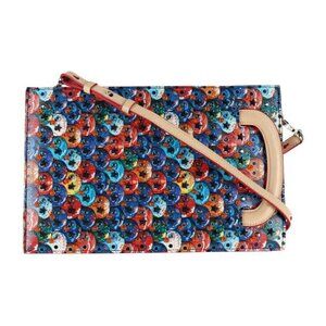 CHRISTIAN LOUBOUTIN Black Leather Clutch Bag
